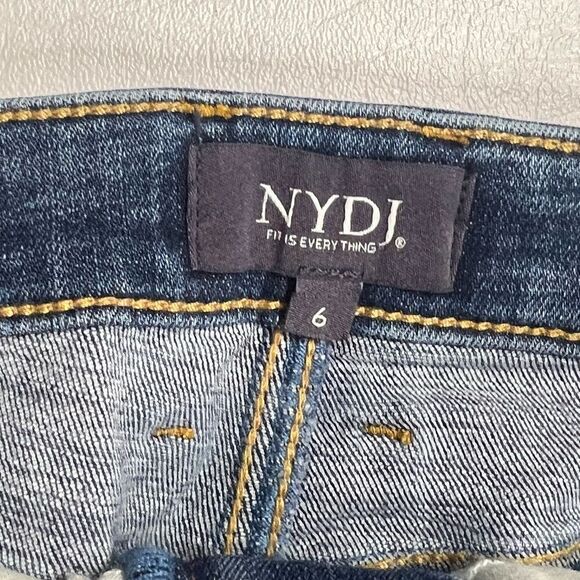 NYDJ Not Your Daughters | Patchwork Denim Skirt Size 6 - Picture 2 of 7